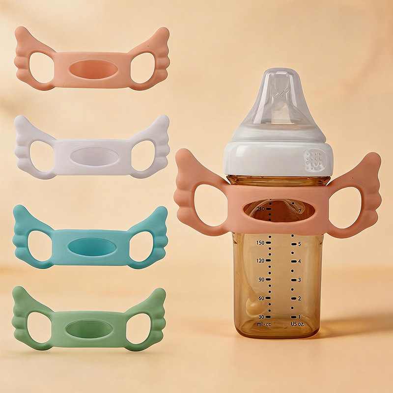 Baby Food Stuff - 2 stuks (willekeurige kleur) siliconen handgreephoes,