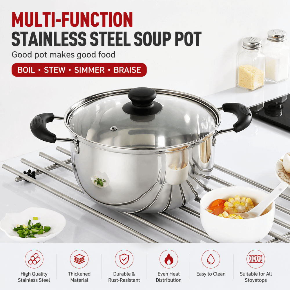 Baby Food Stew - RVS kookpot diepe pan met dubbele