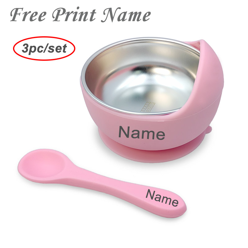 Baby Food Dispensing Spoon - 3-delige set babyvoedingskom met lepel roestvrijstalen