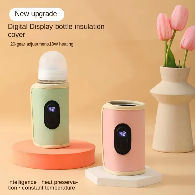 Baby Food Zubereiter - Babymelkverwarmer Babyvoedingsflessenverwarmer, draagbare USB-flessenwarmer voor in