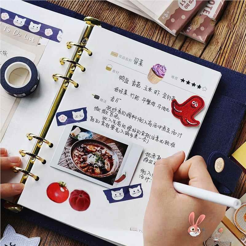 Baby Food Recipes - Creatief handgeschreven receptenboekje, losbladig DIY kookboek,