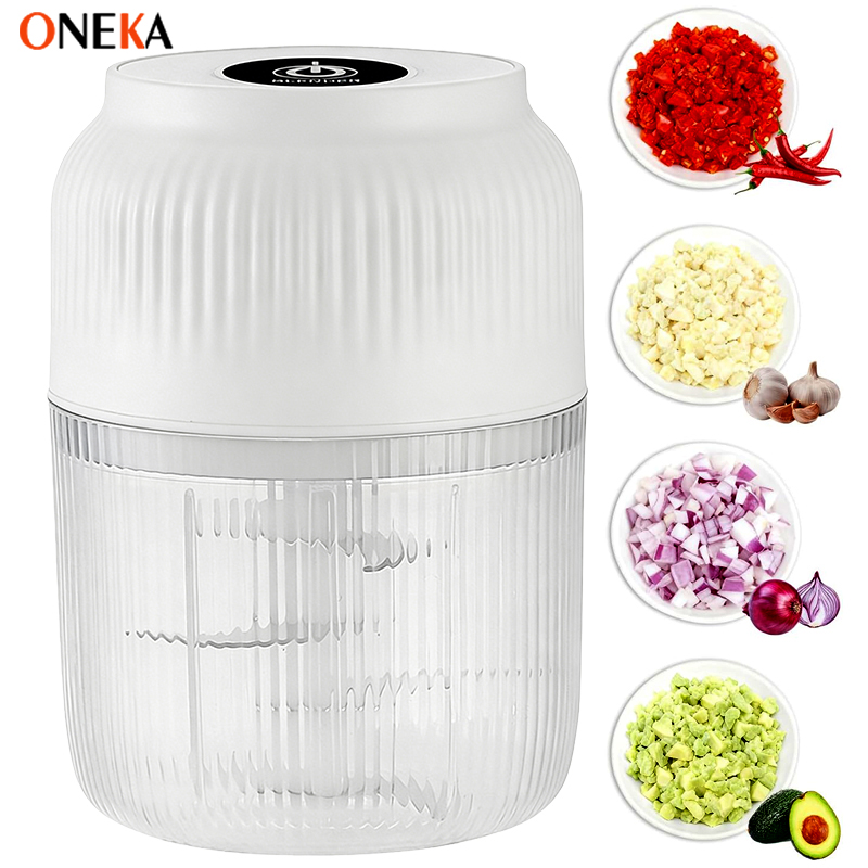 Baby Food Zubereiter - 6-blads elektrische mini-knoflookhakker USB-chili-pepermolen keukenhulp voor