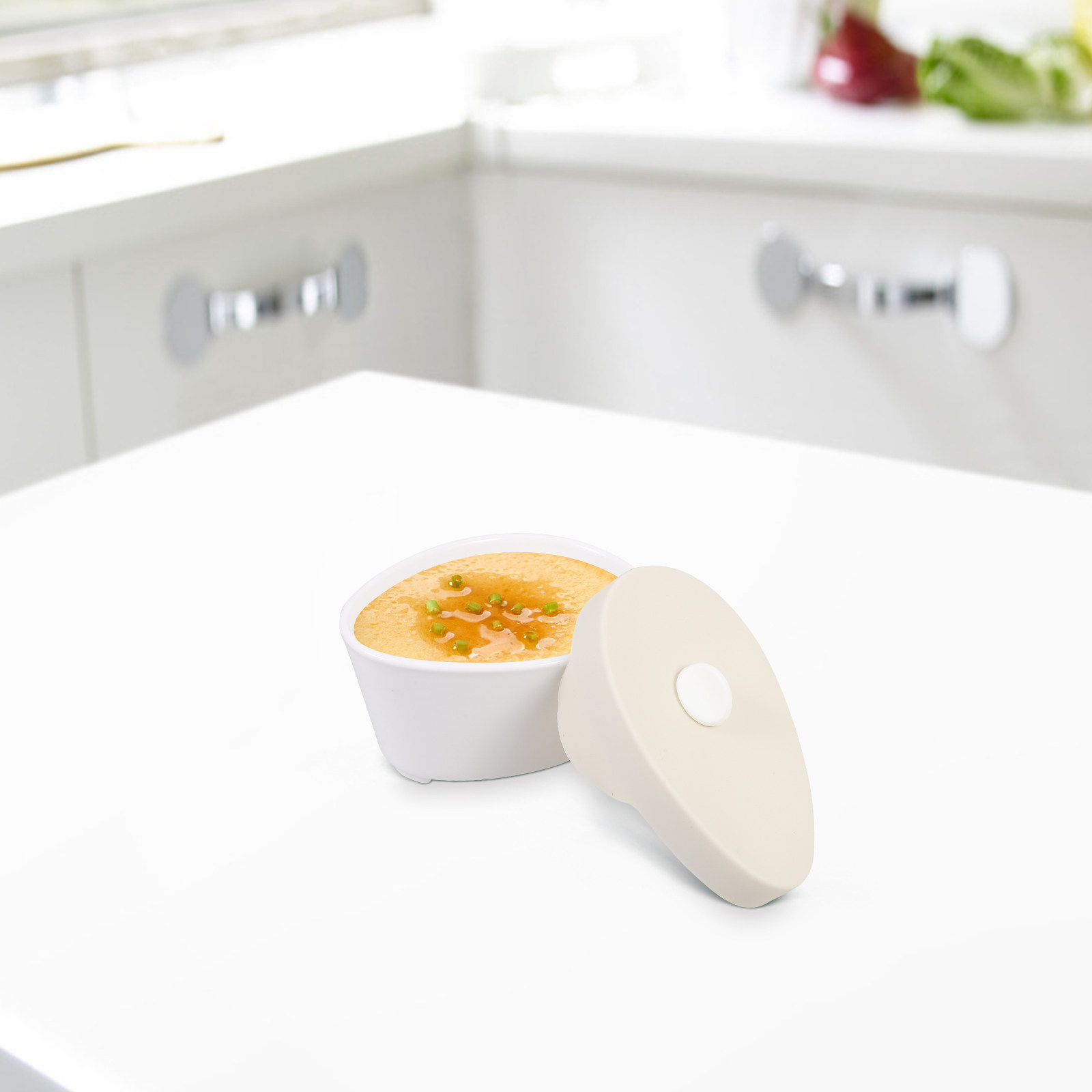 Baby Food Stew - Keramische stoofpot soepkom babyvoedingkom met deksel