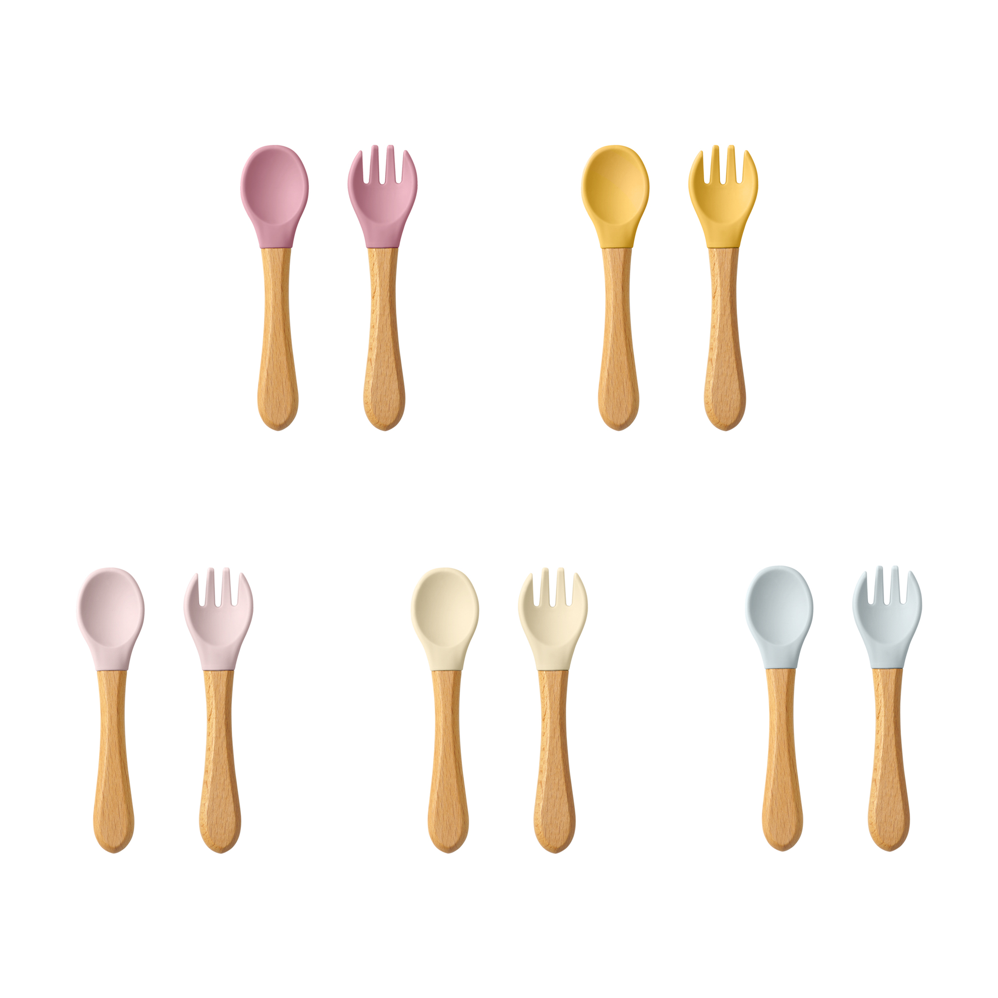 Baby Food Dispensing Spoon - 2 Stuks Baby Leren Lepels Gebruiksvoorwerpen