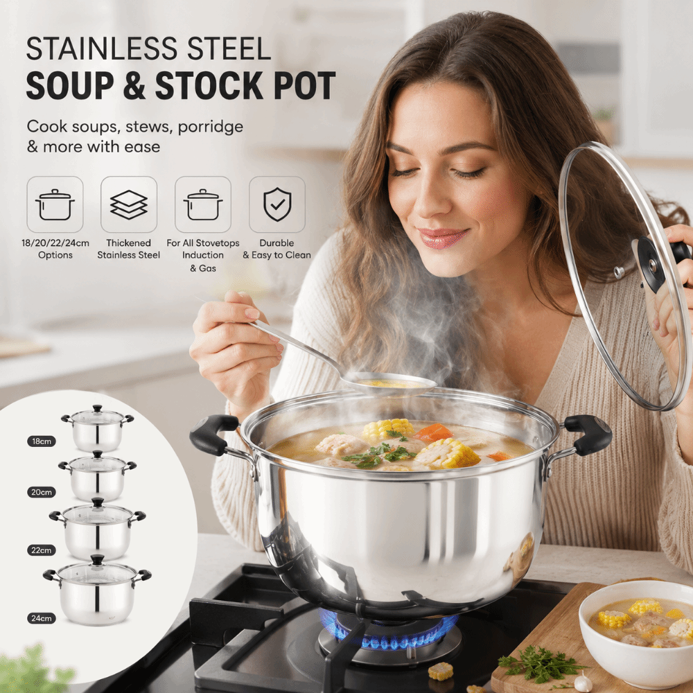 RVS kookpot diepe pan met dubb - Baby Food Stew recensie en prijs