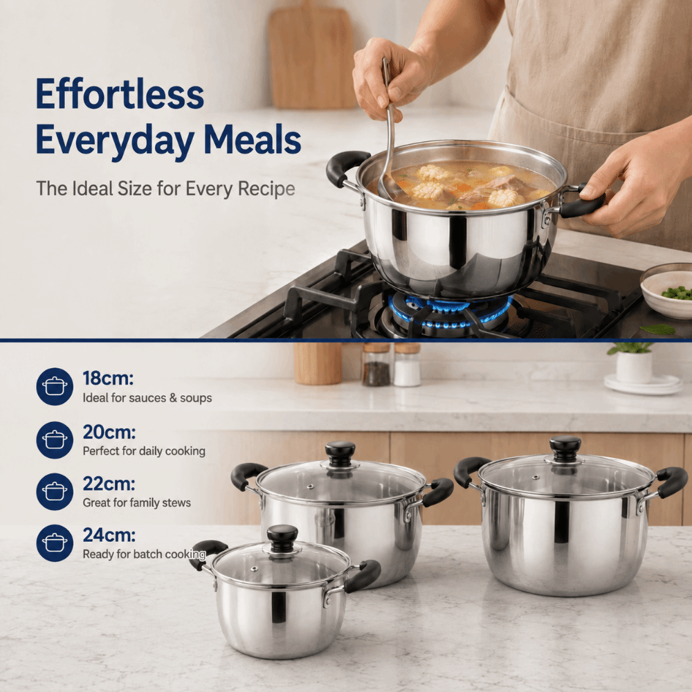 RVS kookpot diepe pan met dubb - Baby Food Stew recensie en prijs