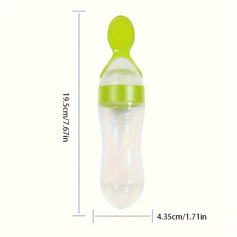 Siliconen babyfles met lepel,  - Baby Food Dispensing Spoon recensie en prijs