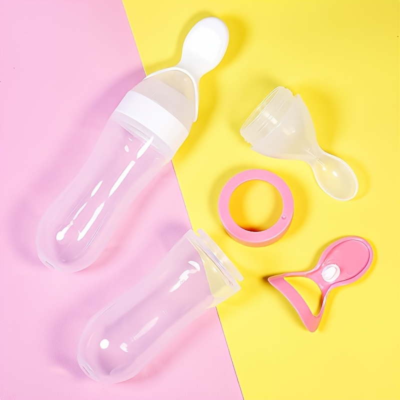 Siliconen babyfles met lepel,  - Baby Food Dispensing Spoon recensie en prijs