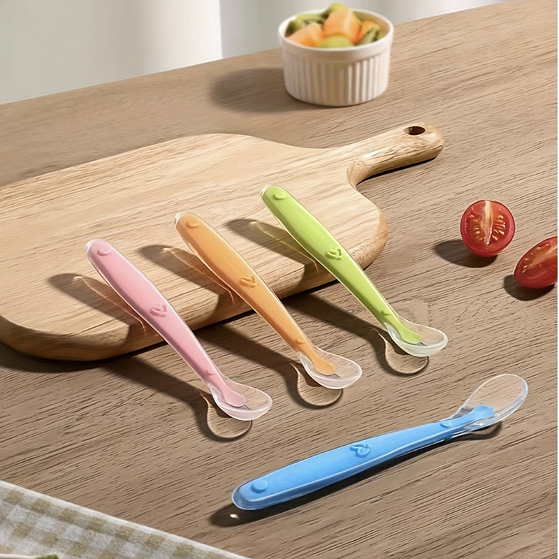 1/2 stuks zachte siliconen lep - Baby Food Dispensing Spoon recensie en prijs