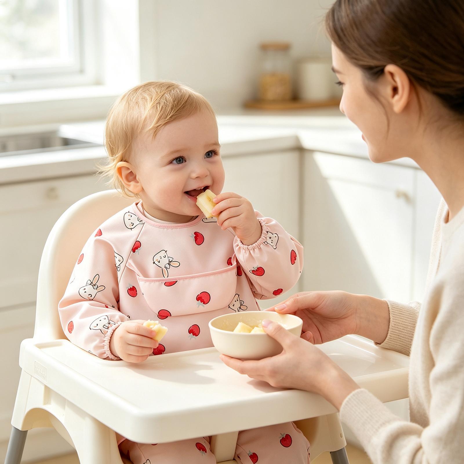 Kindersmock-slab Zacht Verstel - Baby Food In Restaurant recensie en prijs