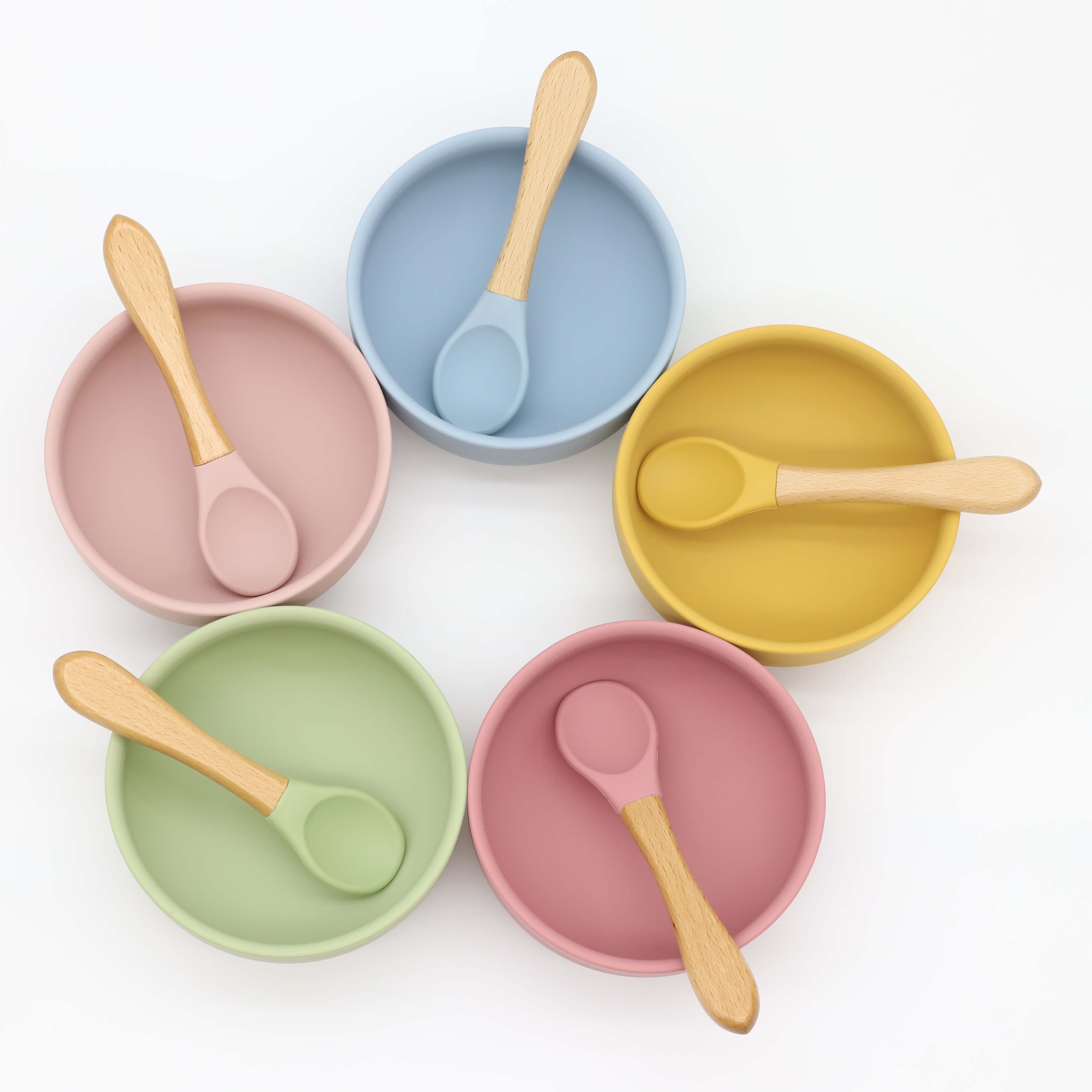 Siliconen kom met zuignap, lep - Baby Food Dispensing Spoon recensie en prijs