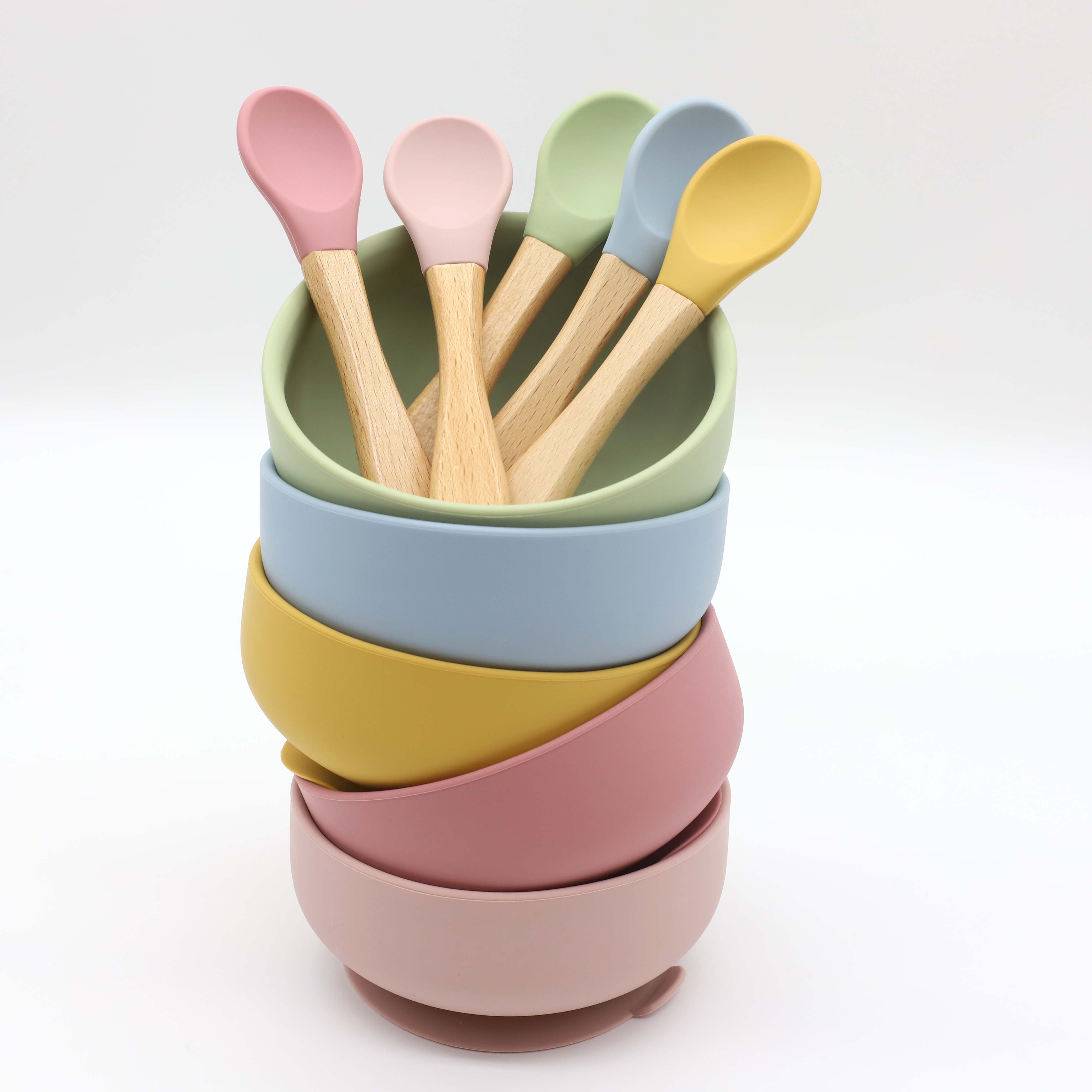 Siliconen kom met zuignap, lep - Baby Food Dispensing Spoon recensie en prijs