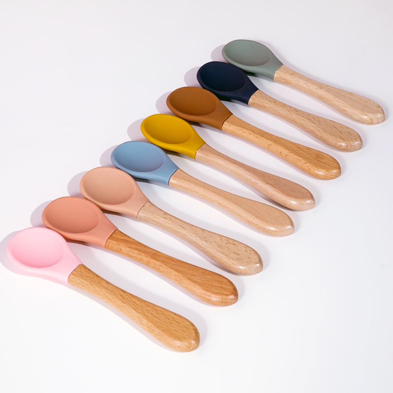 Voeden Houten Handvat Silicone - Baby Food Dispensing Spoon recensie en prijs