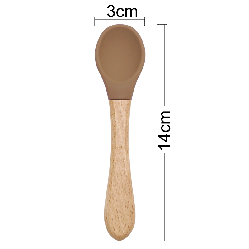 Voeden Houten Handvat Silicone - Baby Food Dispensing Spoon recensie en prijs
